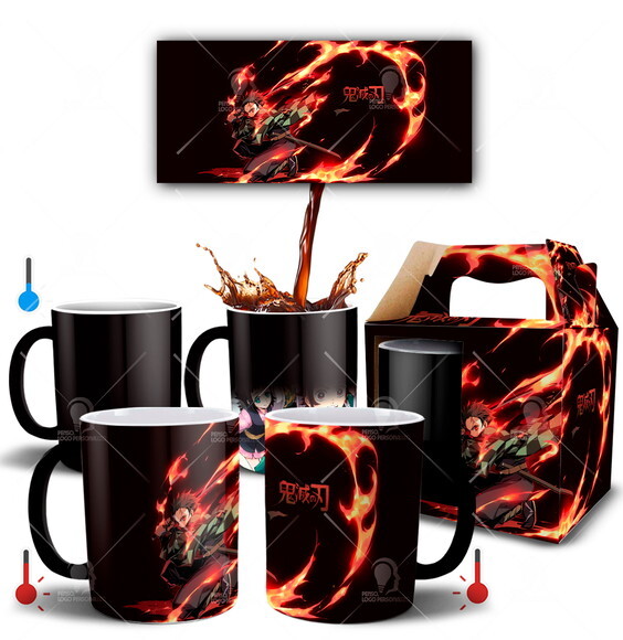 Caneca Mágica Demon Slayer Kimetsu No Yaiba - Mod 003