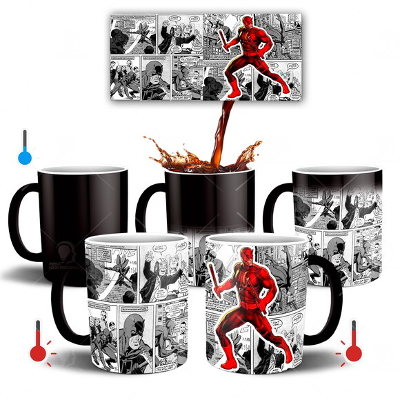 Caneca Mágica Demolidor quadrinhos + Caixinha
