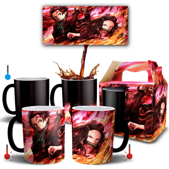 Caneca Mágica Demon Slayer Kimetsu No Yaiba - Mod 007