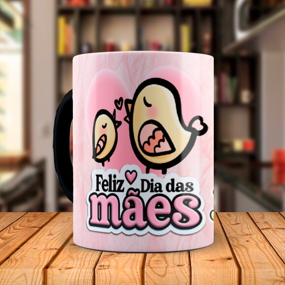 Caneca Mágica Dia das Mães + Kit Personalizado com Nome