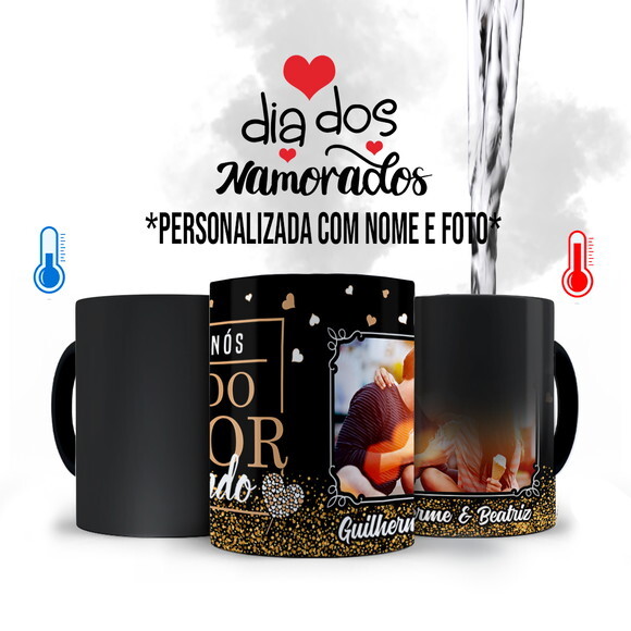 Caneca Mágica Dia dos Namorados com Foto e Nome