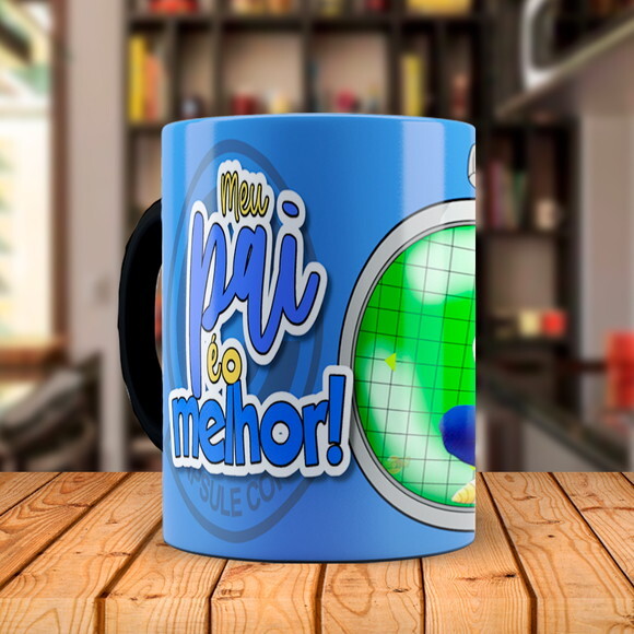 Caneca Mágica Dia dos Pais Vegeta Dragon Ball com Nome