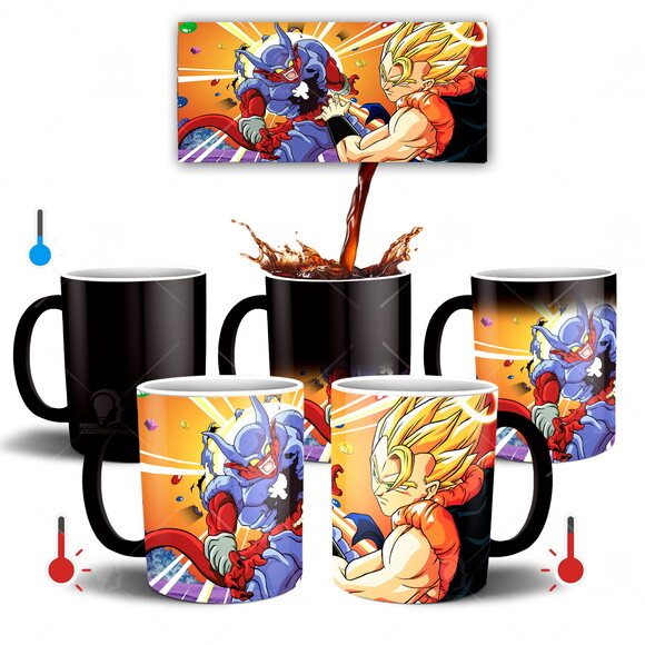 Caneca Mágica Dragon Ball Z Gogeta vs Janemba