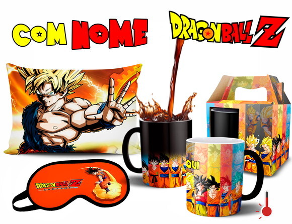Caneca Mágica Dragon Ball Z + Kit Personalizado com Nome