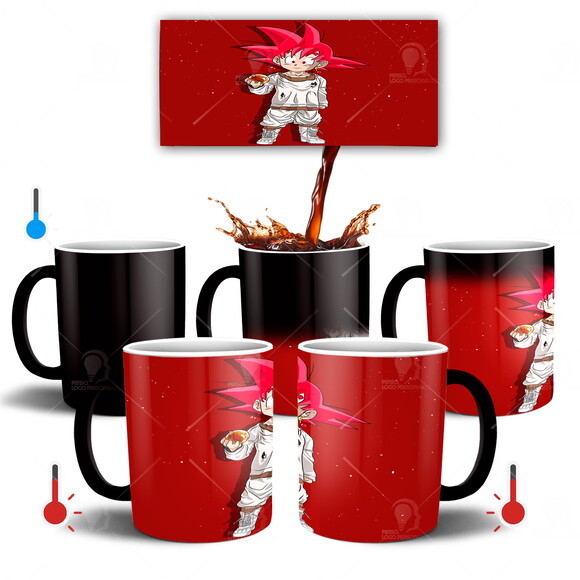 Caneca Mágica Dragon Ball Z Goku Criança Mod 005
