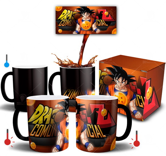 Caneca Mágica Dragon Ball Z Goku + Caixinha
