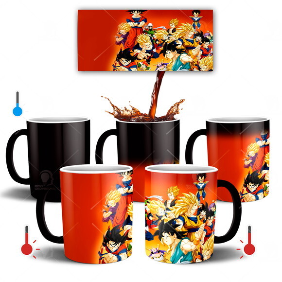 Caneca Mágica Dragon Ball Z Goku e Cia