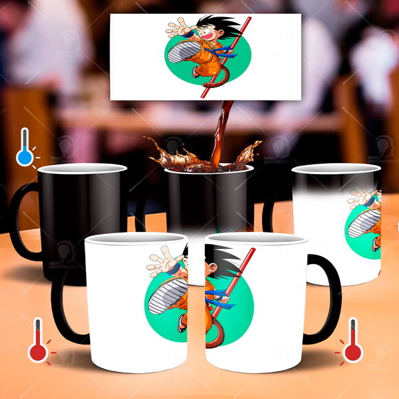 Caneca Mágica Dragon Ball Z Goku Criança Mod 003