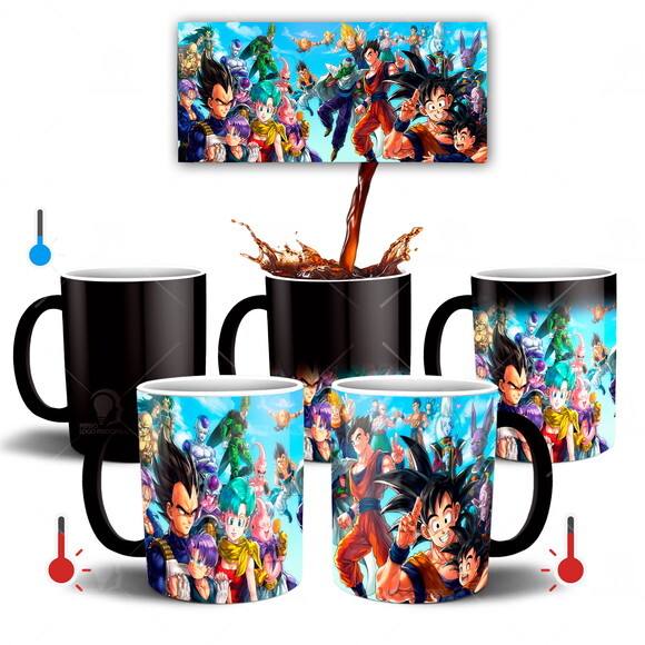 Caneca Mágica Dragon Ball Z Goku e Cia Mod 004