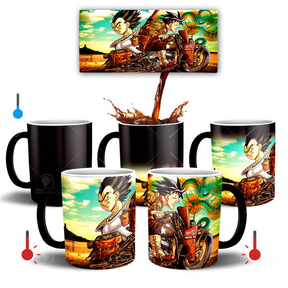 Caneca Mágica Dragon Ball Z Goku e Vegeta
