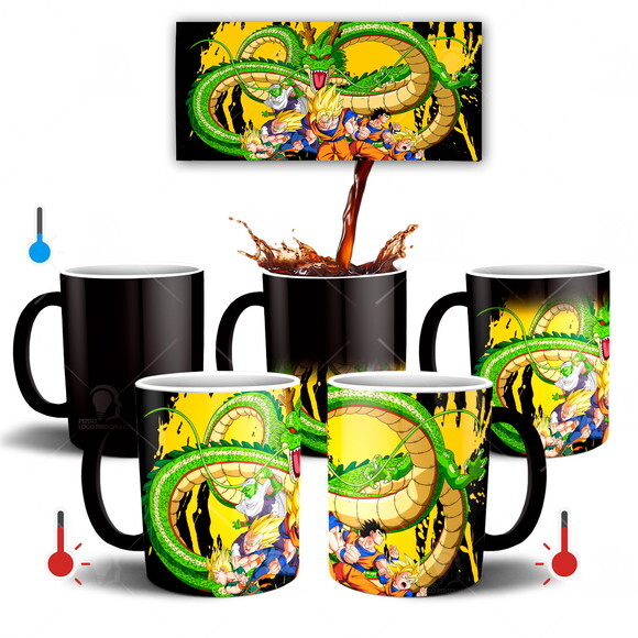 Caneca Mágica Dragon Ball Z Goku e Cia Mod 003