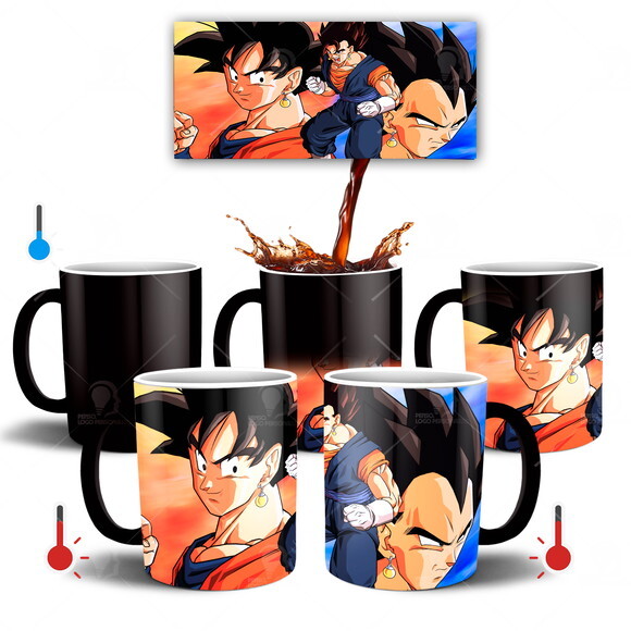 Caneca Mágica Dragon Ball Z Goku e Vegeta Vegetto