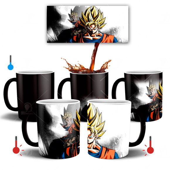 Caneca Mágica Dragon Ball Z Goku Super Sayajin