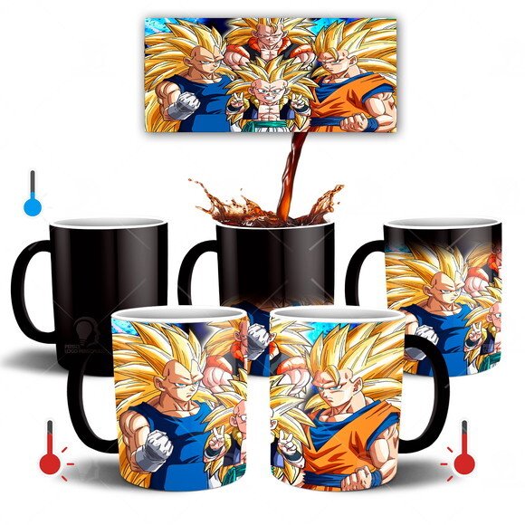Caneca Mágica Dragon Ball Z Goku Super Sayajin 3