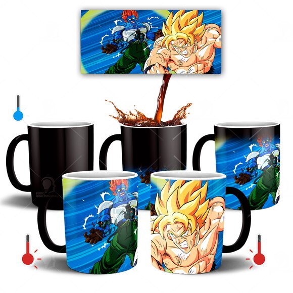 Caneca Mágica Dragon Ball Z Goku vs Android 13