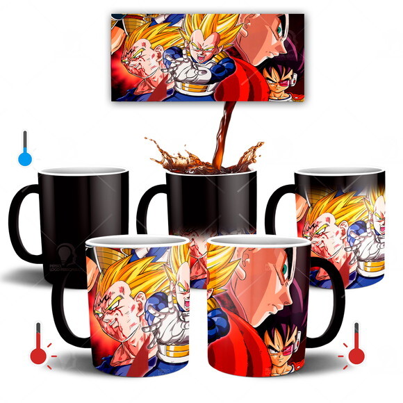Caneca Mágica Dragon Ball Z Vegeta super sayajin
