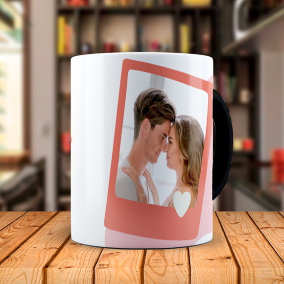 Caneca Mágica e Almofada Namorados Flork com Foto
