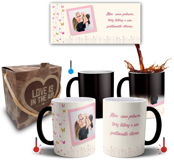 Caneca Mágica Feliz Dia Das Mães com Foto - Mod 050