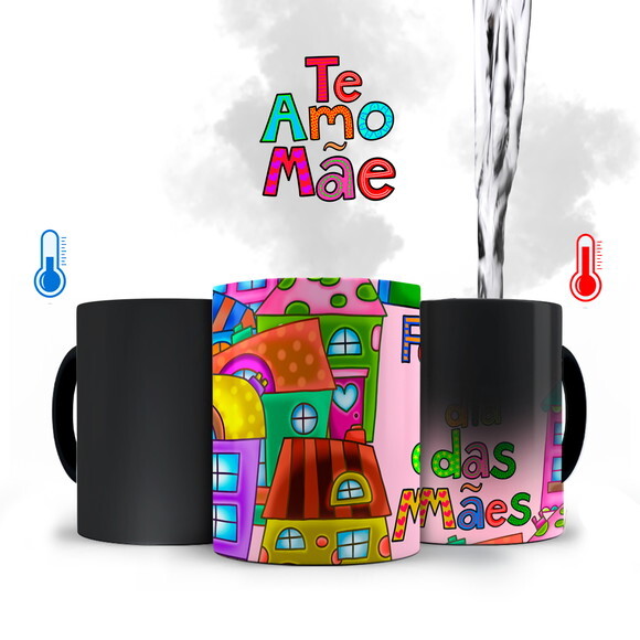 Caneca Mágica Florida Feliz dia das Mães