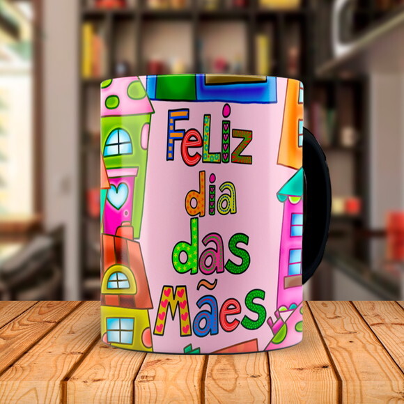 Caneca Mágica Florida Feliz dia das Mães