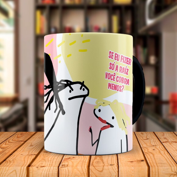 Caneca Mágica Flork Profissão Cabelereira com Nome