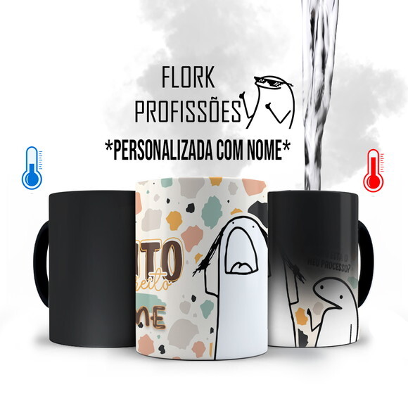 Caneca Mágica Flork Profissão Direito com Nome