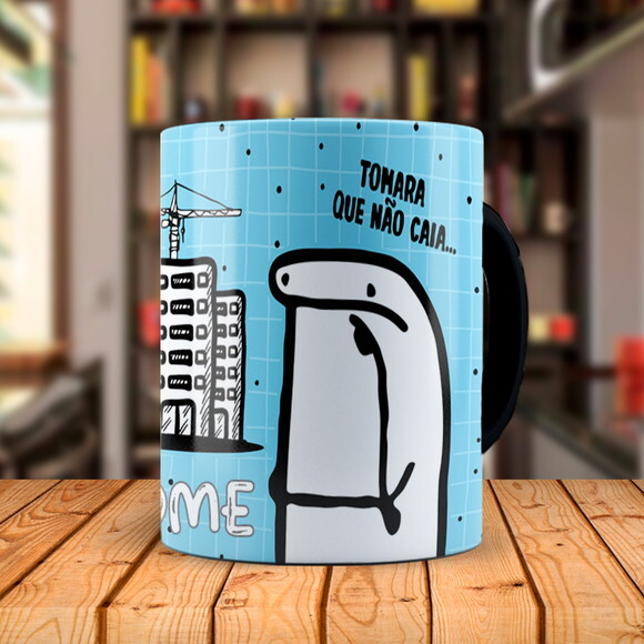 Caneca Mágica Flork Profissão Engenharia Civil com Nome