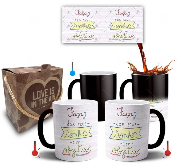Caneca Mágica Frases Inspiradoras Motivação Sonhos - Mod 001