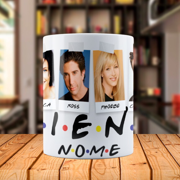 Caneca Mágica Friends Série com Nome Personalizado