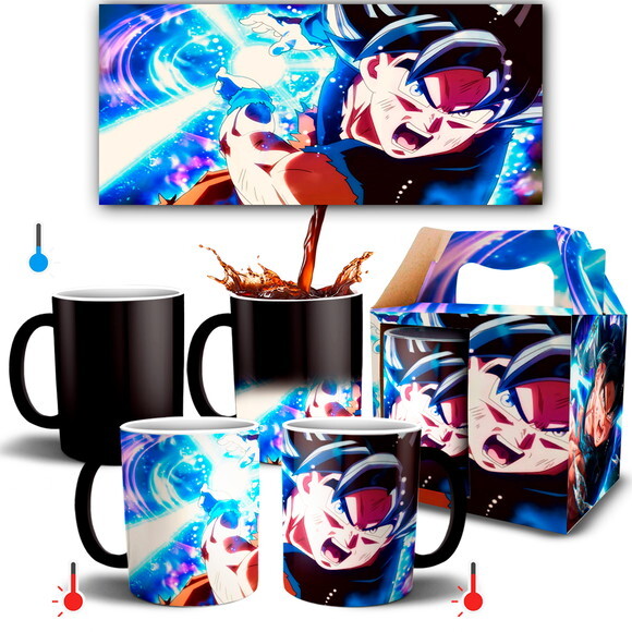 Caneca Mágica Goku Dragon Ball Super + Caixinha