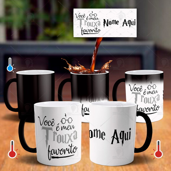 Caneca Mágica Harry Potter Meu Trouxa Favorito Com Nome