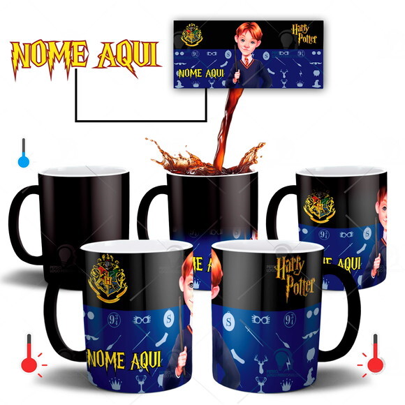 Caneca Mágica Harry Potter Ronald Weasley com seu Nome