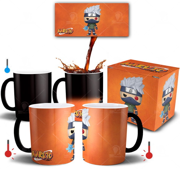 Caneca Mágica Hatake Kakashi Funko + Caixinha