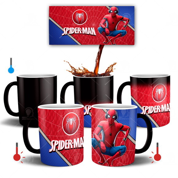 Caneca Mágica Homem Aranha Marvel