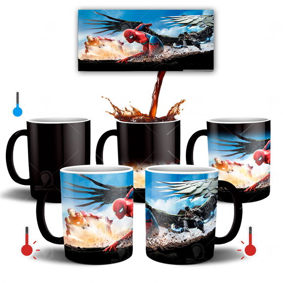 Caneca Mágica Homem Aranha Marvel De volta ao Lar