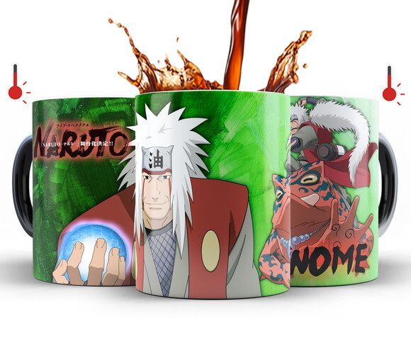 Caneca Mágica Jiraya Rasegan com Nome