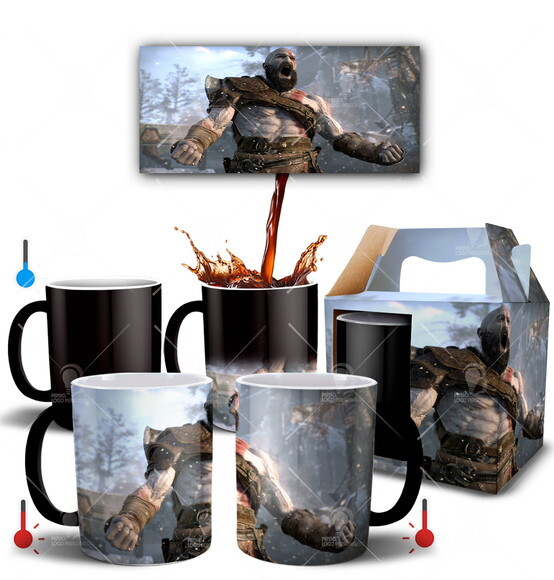 Caneca Mágica Jogo God Of War Kratos - Mod 004