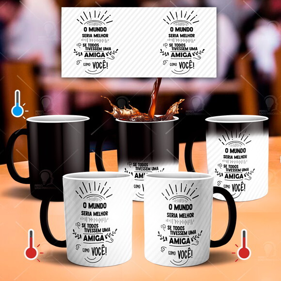 Caneca Mágica Kit personalizado Amizade amigas Best Friends