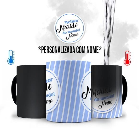 Caneca Mágica Melhor Marido do Mundo com Nome