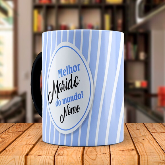 Caneca Mágica Melhor Marido do Mundo com Nome