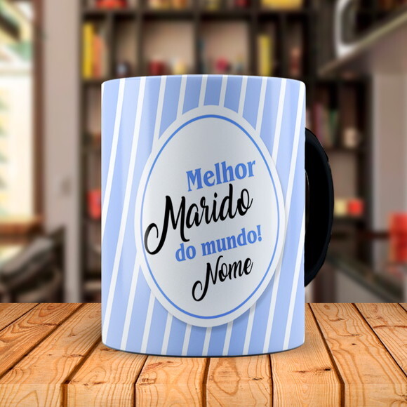 Caneca Mágica Melhor Marido do Mundo com Nome