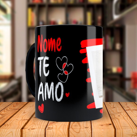 Caneca Mágica Melhor Namorada do Mundo com Foto e Nome