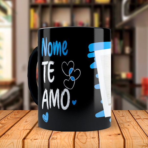 Caneca Mágica Melhor Namorado do Mundo com Foto e Nome