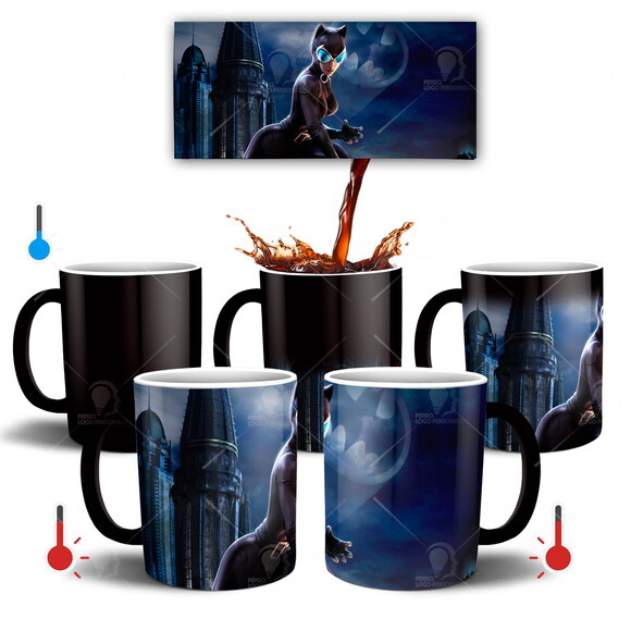 Caneca Mágica Mulher Gato Batman