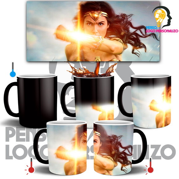 Caneca Mágica Mulher Maravilha Filme Wonder Woman #002