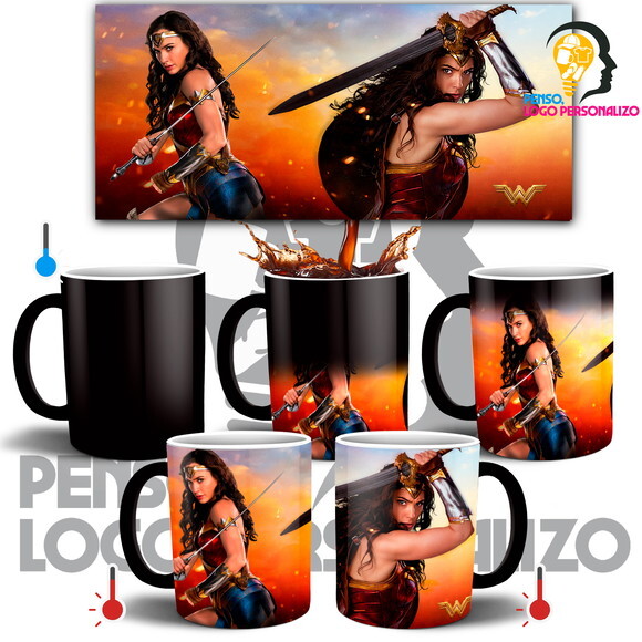 Caneca Mágica Mulher Maravilha Filme Wonder Woman #008