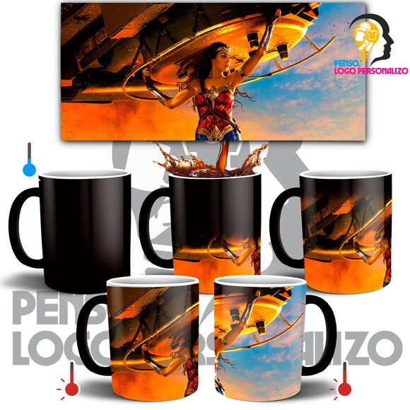 Caneca Mágica Mulher Maravilha Filme Wonder Woman #006