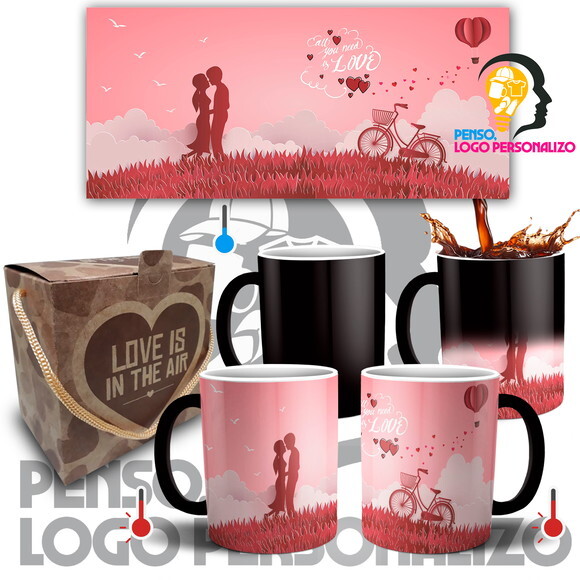 Caneca Mágica Namorados Presente de Namoro Noivos Casal #007