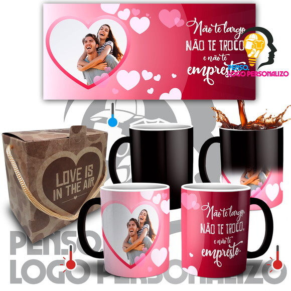 Caneca Mágica Namorados Presente de Namoro Noivos Casal #009