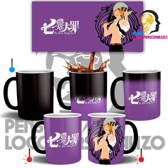 Caneca Mágica Nanatsu No Taizai Escanor + Caixa Mod 006